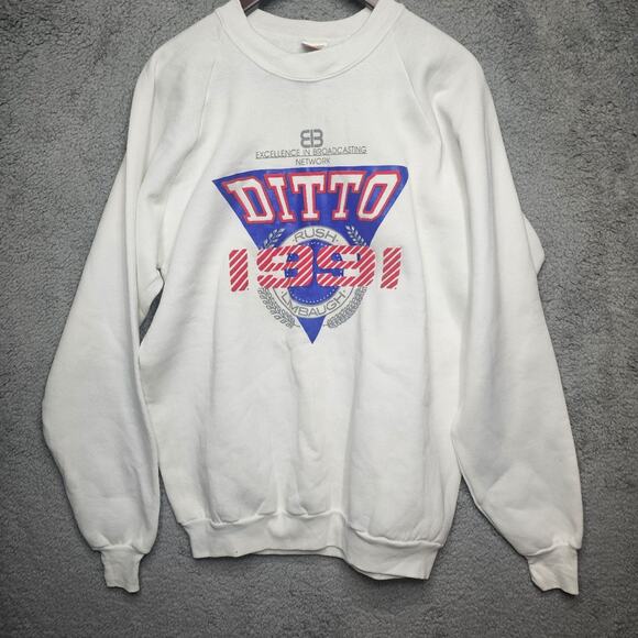 1991 RUSH LIMBAGH DITTO SWEATSHIRT - Picture 1 of 5